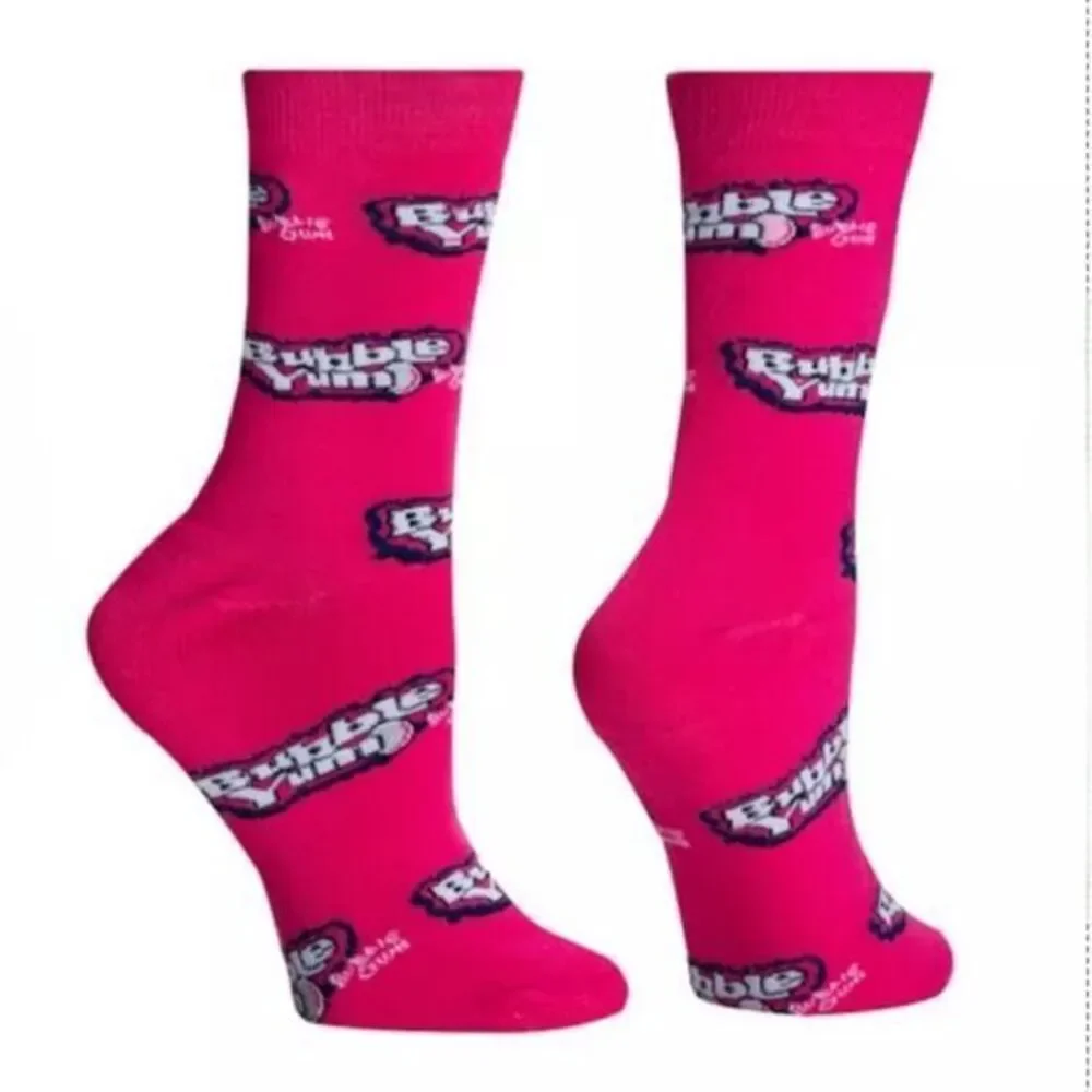 Bubble Gum and‎ Pastries Mens Novelty Crew Socks Size 6-12